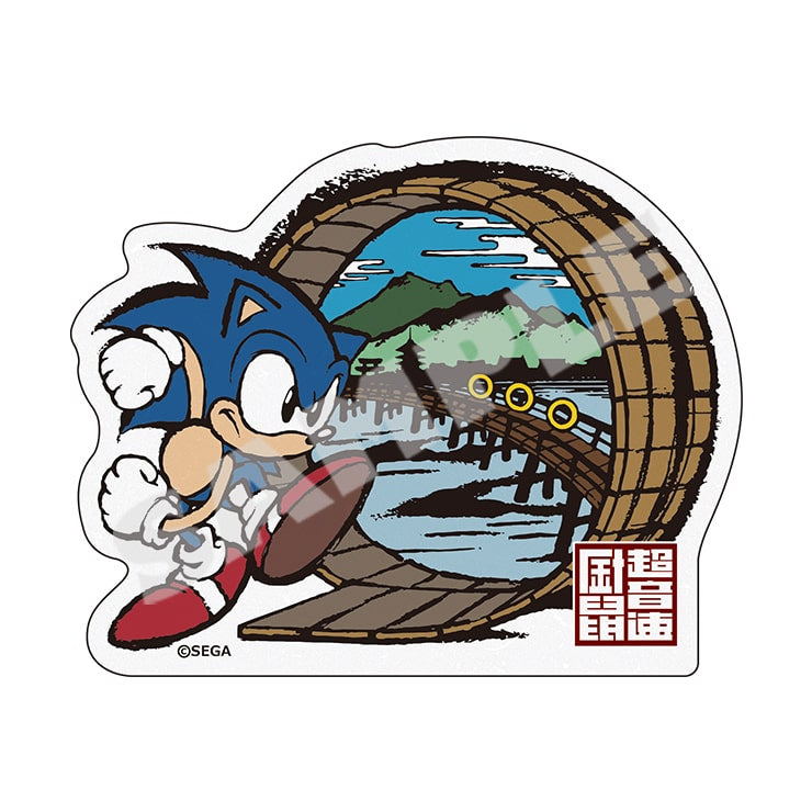 (Goods - Sticker) Wa Sonic View of Old Kyoto, Kamo River Art Die-cut Washi Paper Sticker