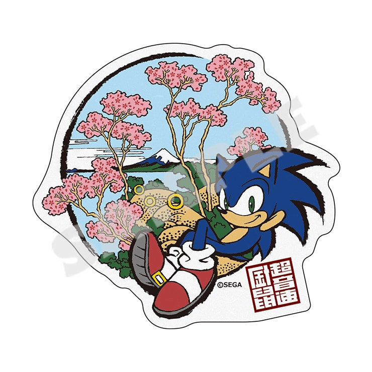 (Goods - Sticker) Wa Sonic View of Shinagawa, Gotenyama Art Die-cut Washi Paper Sticker