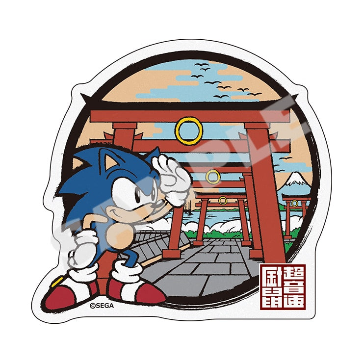 (Goods - Sticker) Wa Sonic View of Haneda, The Great Torii Art Die-cut Washi Paper Sticker