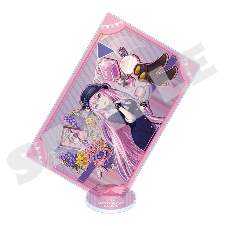 (Goods - Acrylic Stand) Hatsune Miku: Colorful Stage! Anniversary/Birthday Art 2022-2023 Card-shaped Acrylic Stand Megurine Luka