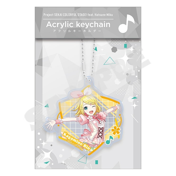 (Goods - Keychain) Hatsune Miku: Colorful Stage! Acrylic Keychain vol. 6 Kagamine Rin