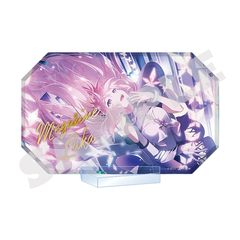 (Goods - Ornament) Hatsune Miku: Colorful Stage! World Link Acrylic Block Stand Megurine Luka