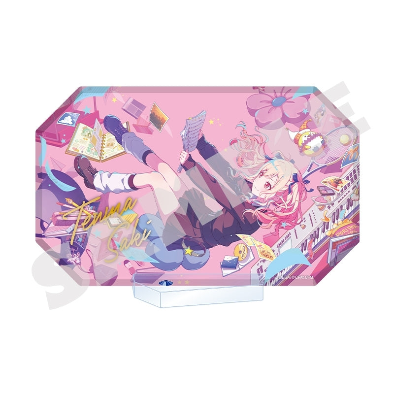 (Goods - Ornament) Hatsune Miku: Colorful Stage! World Link Acrylic Block Stand Saki Tenma