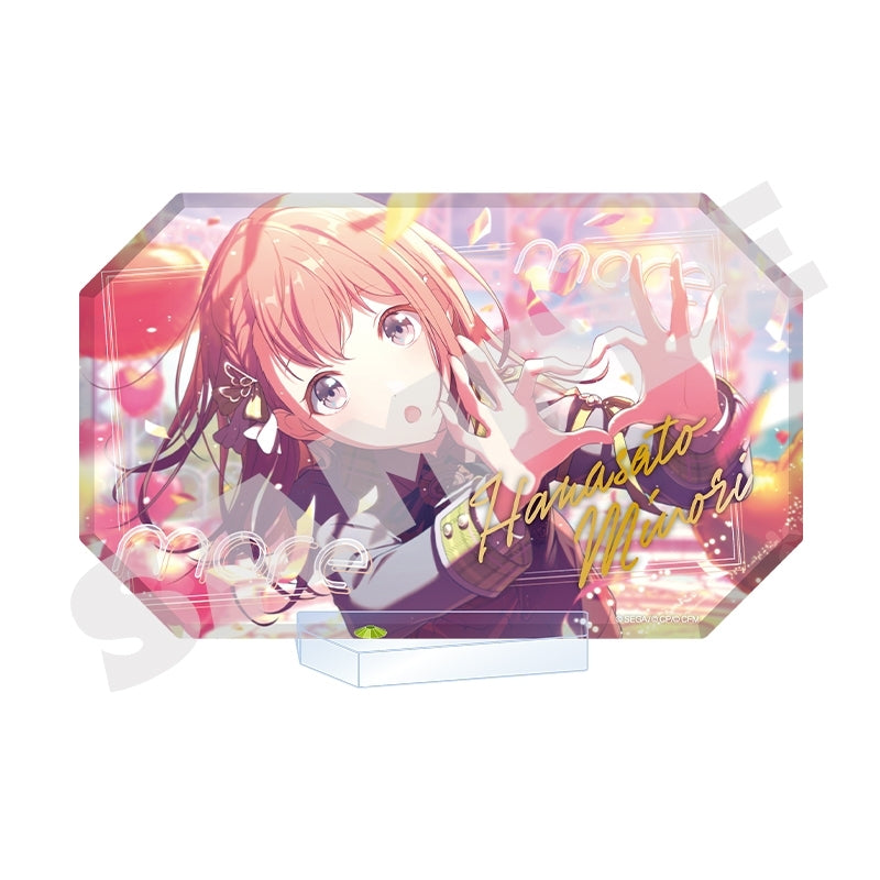 (Goods - Ornament) Hatsune Miku: Colorful Stage! World Link Acrylic Block Stand Minori Hanasato