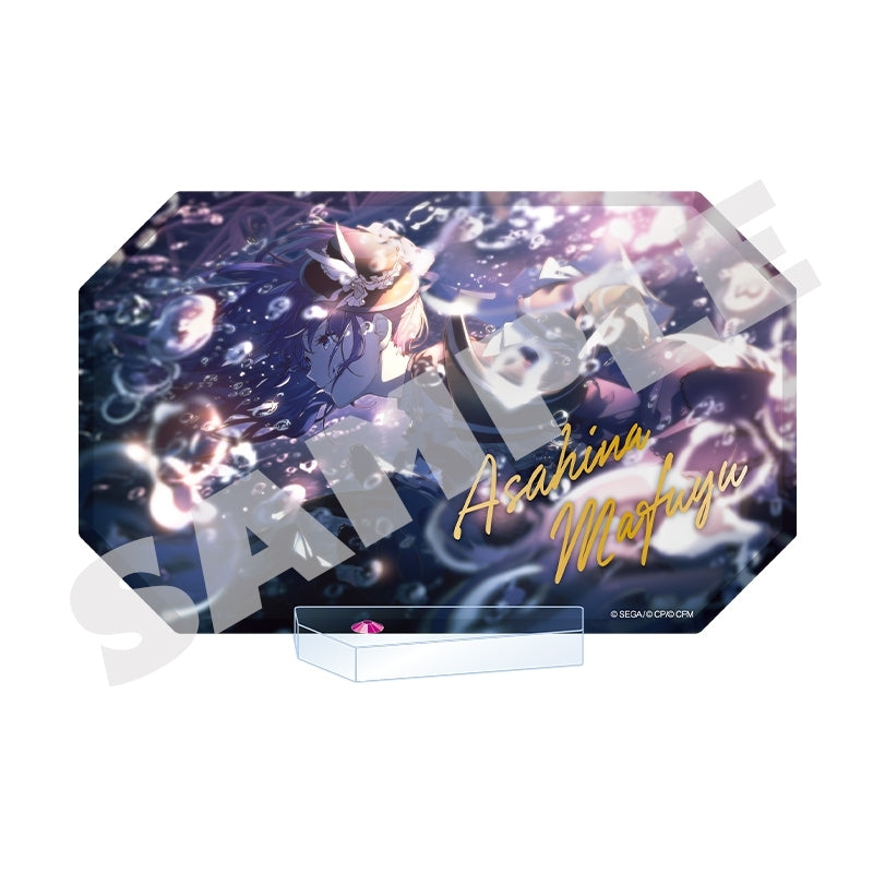 (Goods - Ornament) Hatsune Miku: Colorful Stage! World Link Acrylic Block Stand Mafuyu Asahina