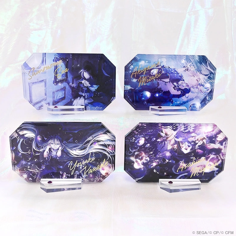 (Goods - Ornament) Hatsune Miku: Colorful Stage! World Link Acrylic Block Stand Mafuyu Asahina