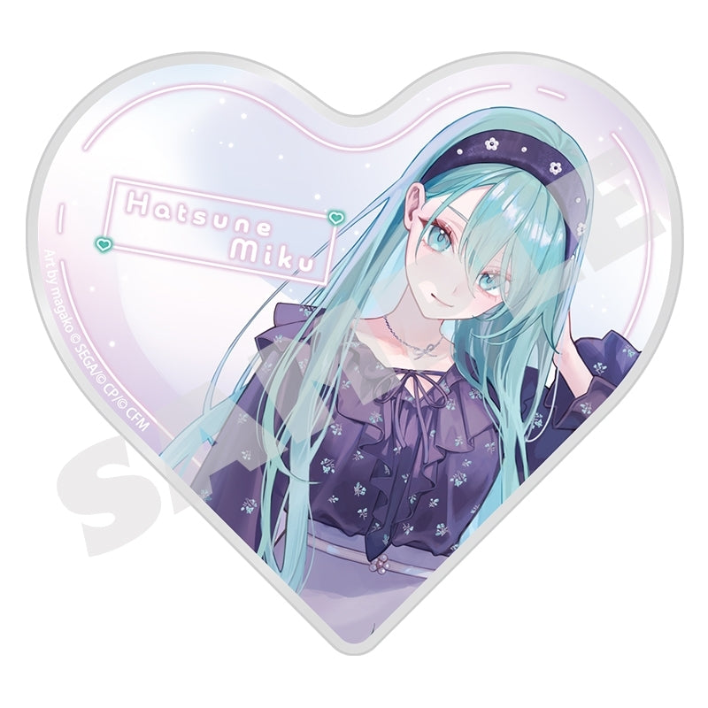 (Goods - Ornament) Hatsune Miku: Colorful Stage! Illustrator Collaboration Heart-Shaped Acrylic Block Stage Sekai - Hatsune Miku