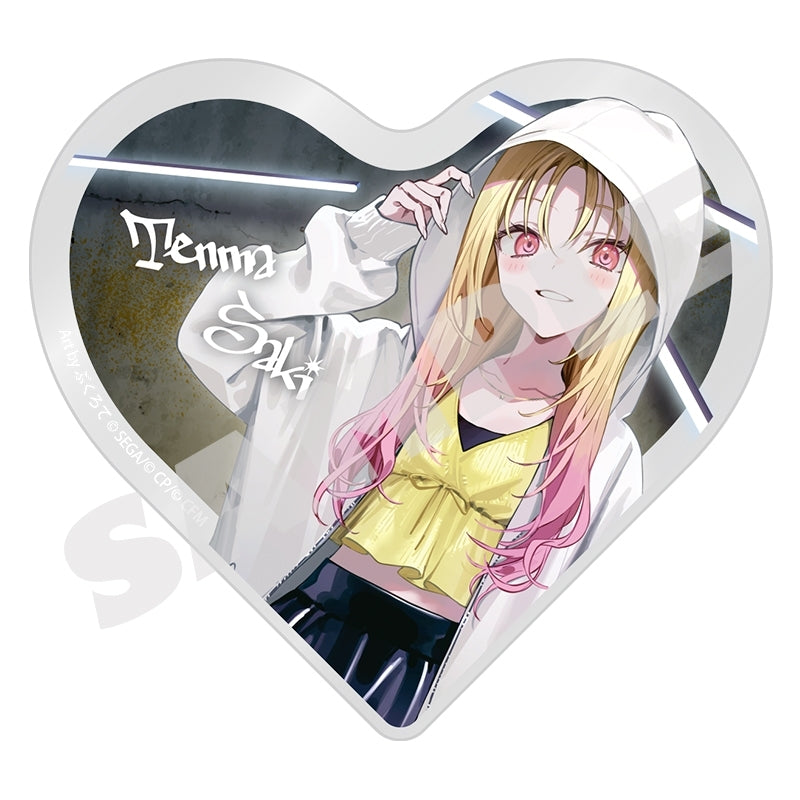 (Goods - Ornament) Hatsune Miku: Colorful Stage! Illustrator Collaboration Heart-Shaped Acrylic Block Saki Tenma