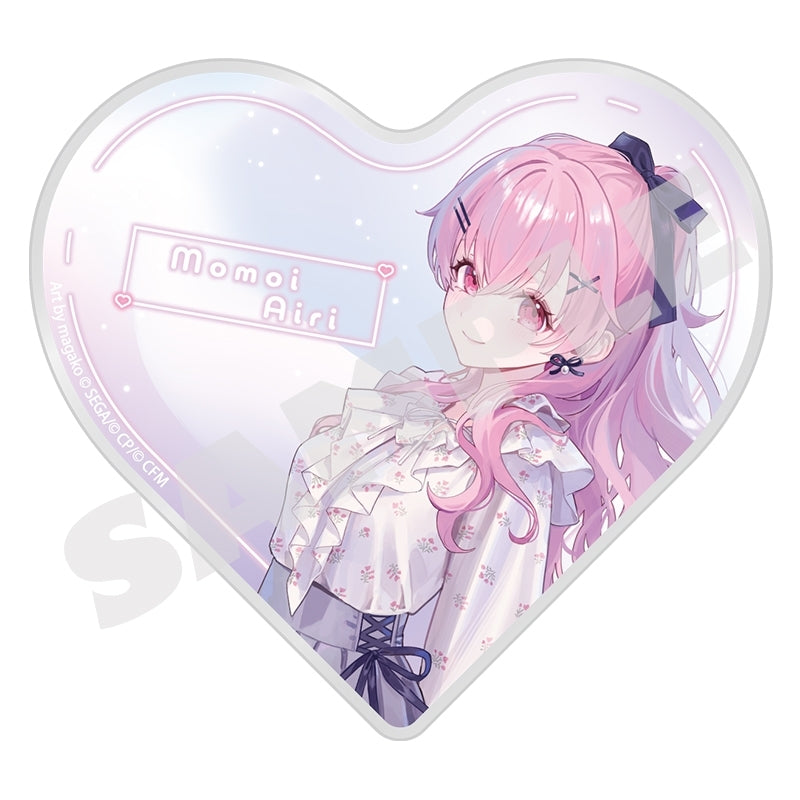 (Goods - Ornament) Hatsune Miku: Colorful Stage! Illustrator Collaboration Heart-Shaped Acrylic Block Airi Momoi