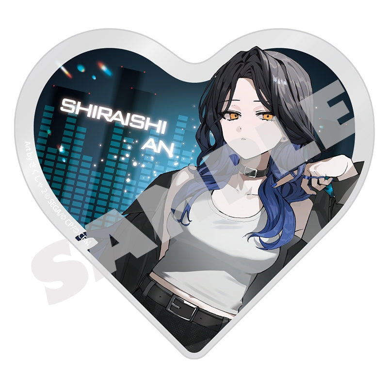 (Goods - Ornament) Hatsune Miku: Colorful Stage! Illustrator Collaboration Heart-Shaped Acrylic Block An Shiraishi