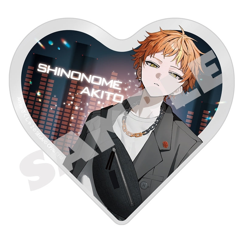 (Goods - Ornament) Hatsune Miku: Colorful Stage! Illustrator Collaboration Heart-Shaped Acrylic Block Akito Shinonome