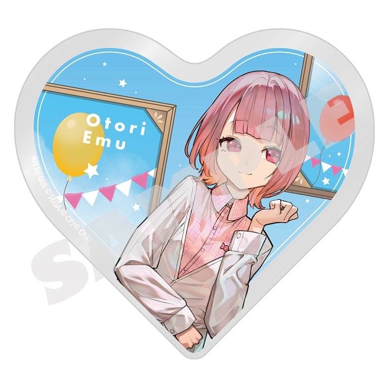 (Goods - Ornament) Hatsune Miku: Colorful Stage! Illustrator Collaboration Heart-Shaped Acrylic Block Emu Otori