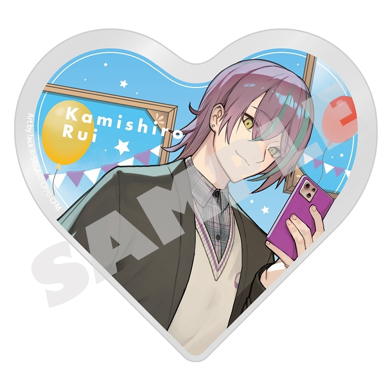 (Goods - Ornament) Hatsune Miku: Colorful Stage! Illustrator Collaboration Heart-Shaped Acrylic Block Rui Kamishiro