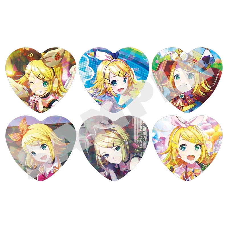 (Goods - Badge) Hatsune Miku: Colorful Stage! H/Art Badge Collection 1 Rin(Blind Box -Single)