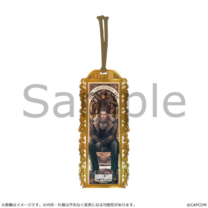 (Goods - Bookmark) Resident Evil 30th Anniversary Metal Bookmark Chris