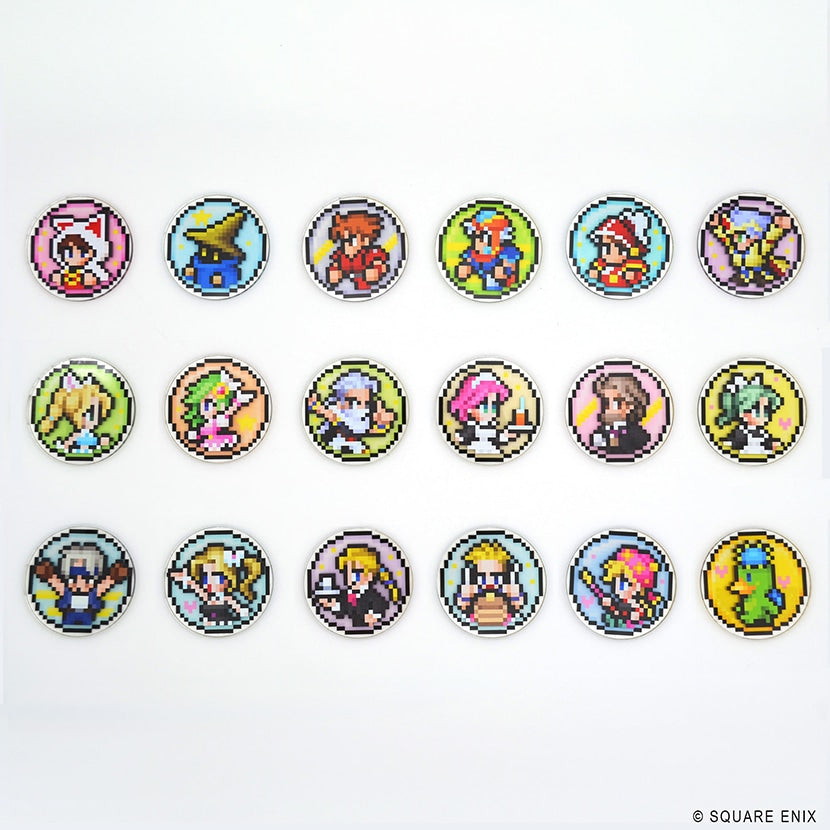 (Goods - Sticker) Final Fantasy Pixel Remaster Icon Acrylic Sticker Collection (Blind Box -Single)
