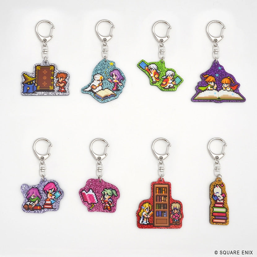 (Goods - Keychain) Final Fantasy Pixel Remaster Book Characters Glitter Acrylic Keychain (Blind Box -Single)