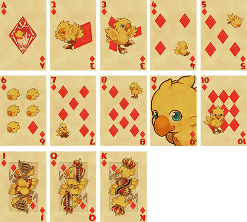 [Final Fantasy] Playing Cards /Chocobo