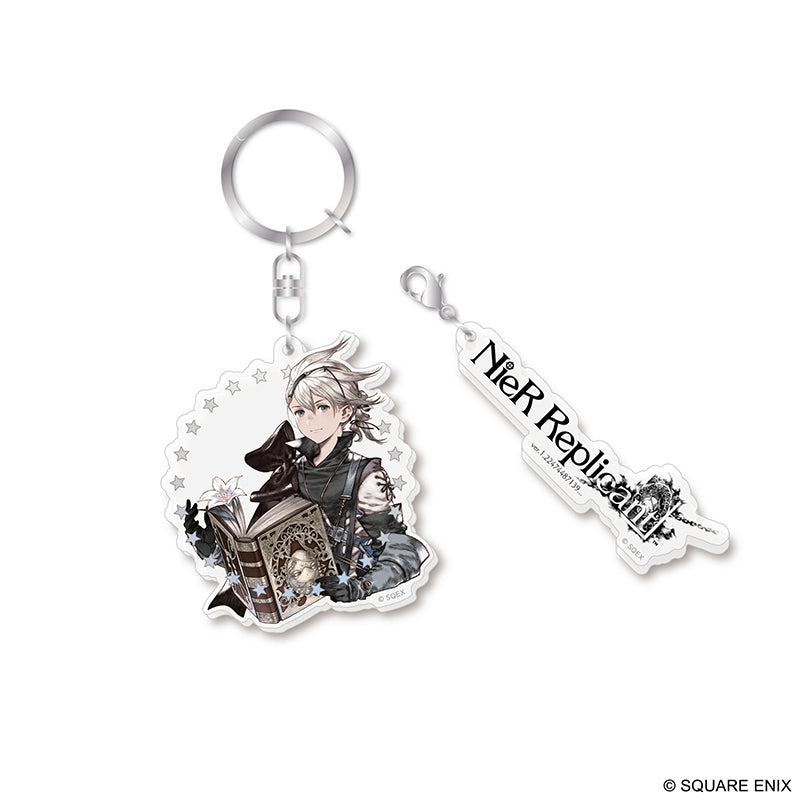 (Goods - Keychain) NieR Series 15th Anniversary Acrylic Keychain Boy NieR & Grimoire Weiss