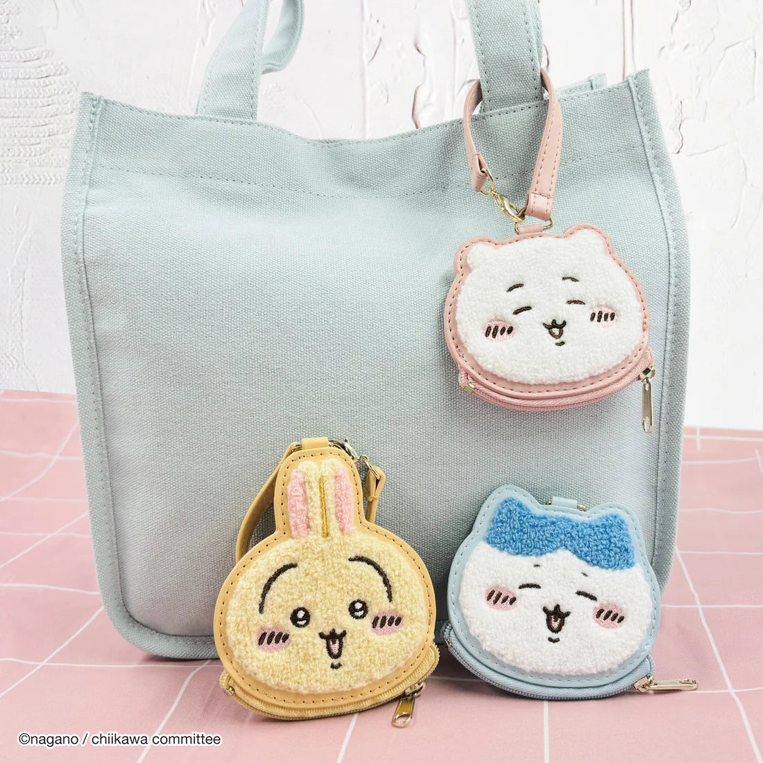 (Goods - Pouch) Chiikawa Face Mini Pouch Momonga