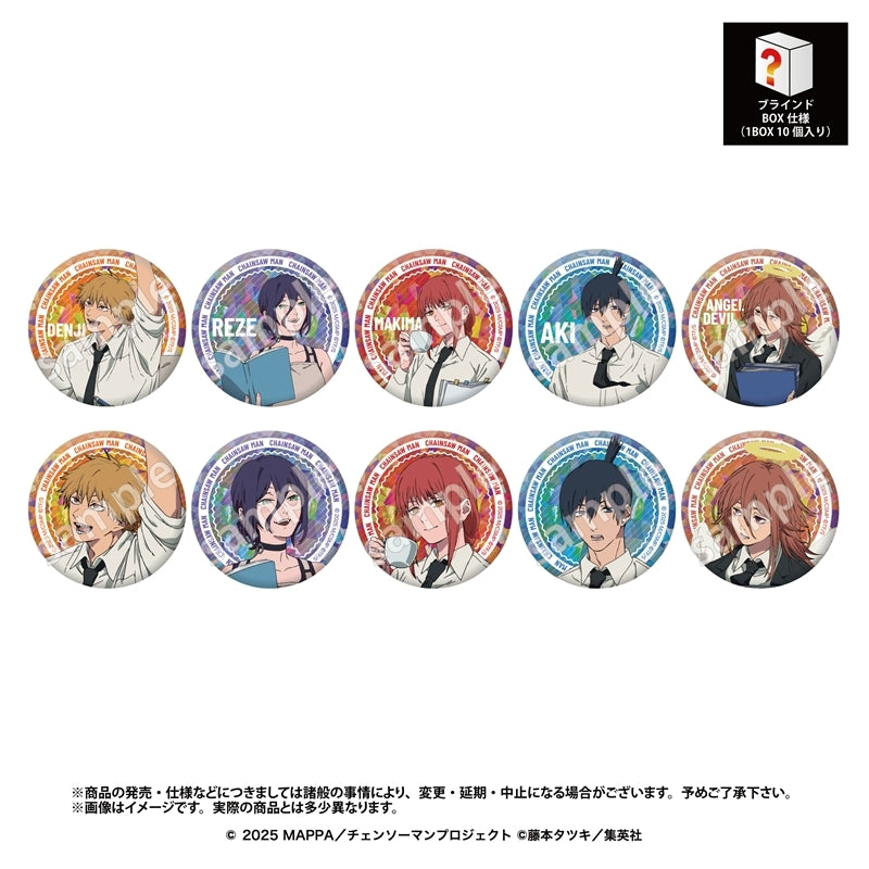(1BOX=10)(Goods - Badge) Chainsaw Man - The Movie: Reze Arc Secret Holographic Button Badge Collection  [animate Exclusive](Blind Box -Single)