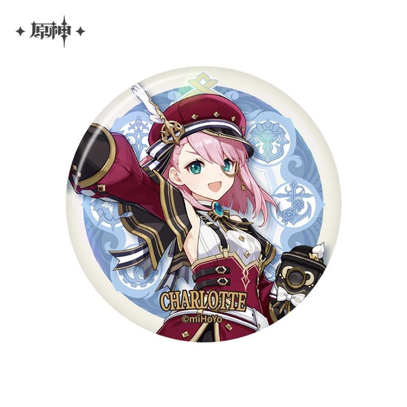 [Genshin Impact] Button Badge Fontaine Court / Charlotte