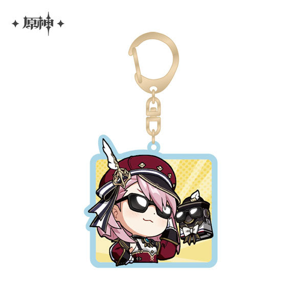 [Genshin Impact] Chibi Character Stamp Series Acrylic Keychain / Fontaine Charlotte