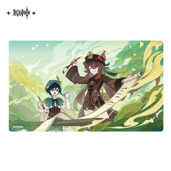 [Genshin Impact] In the Flowing Water, Weaving Poems Series Card B (Hu Tao & Venti)