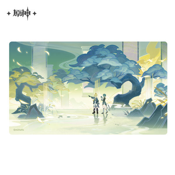 [Genshin Impact] In the Flowing Water, Weaving Poems Series Card D (Xingqiu & Mika)