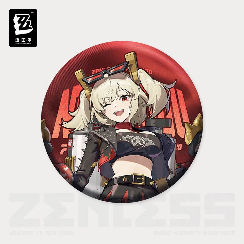 (Goods - Badge) Zenless Zone Zero Badge Burnice White