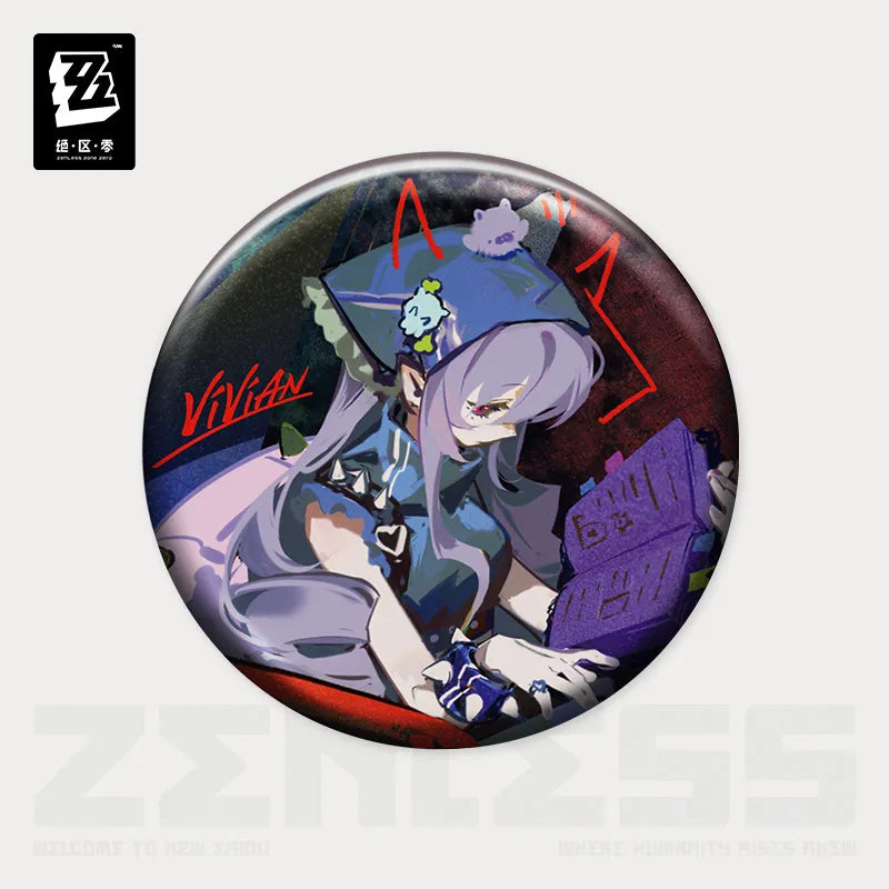 (Goods - Badge) Zenless Zone Zero Harmony Frequency Button Badge Vivian Banshee