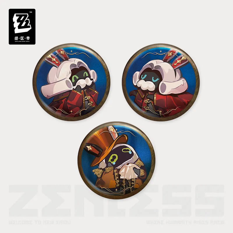 (Goods - Badge) Zenless Zone Zero Harmony Frequency Mini Button Badge Set Little Bangboo Troupe