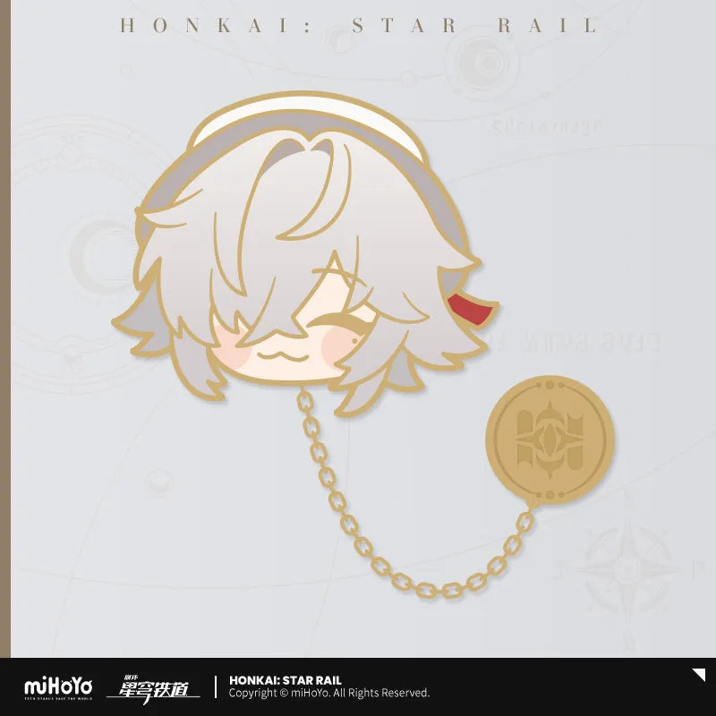 (Goods - Badge) Honkai: Star Rail Pom Pom Exhibition Pin Badge Jing Yuan