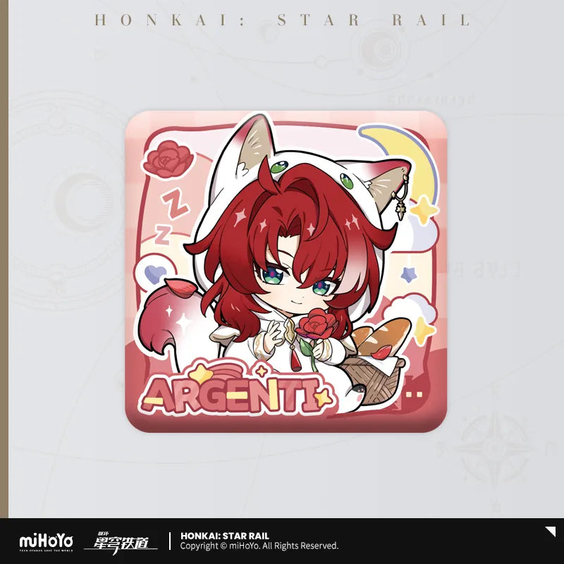 (Goods - Badge) Honkai: Star Rail Boys' Dormitory PU Badge Argenti