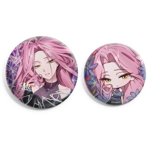 (Goods - Badge Set) Alien Stage Drowing Bloom Badge Set Mizi