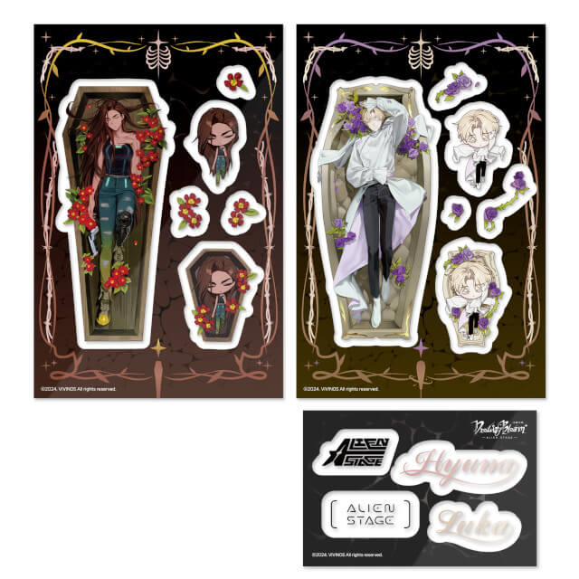 (Goods - Sticker) Alien Stage Drowing Bloom Sticker Hyuna&Luka