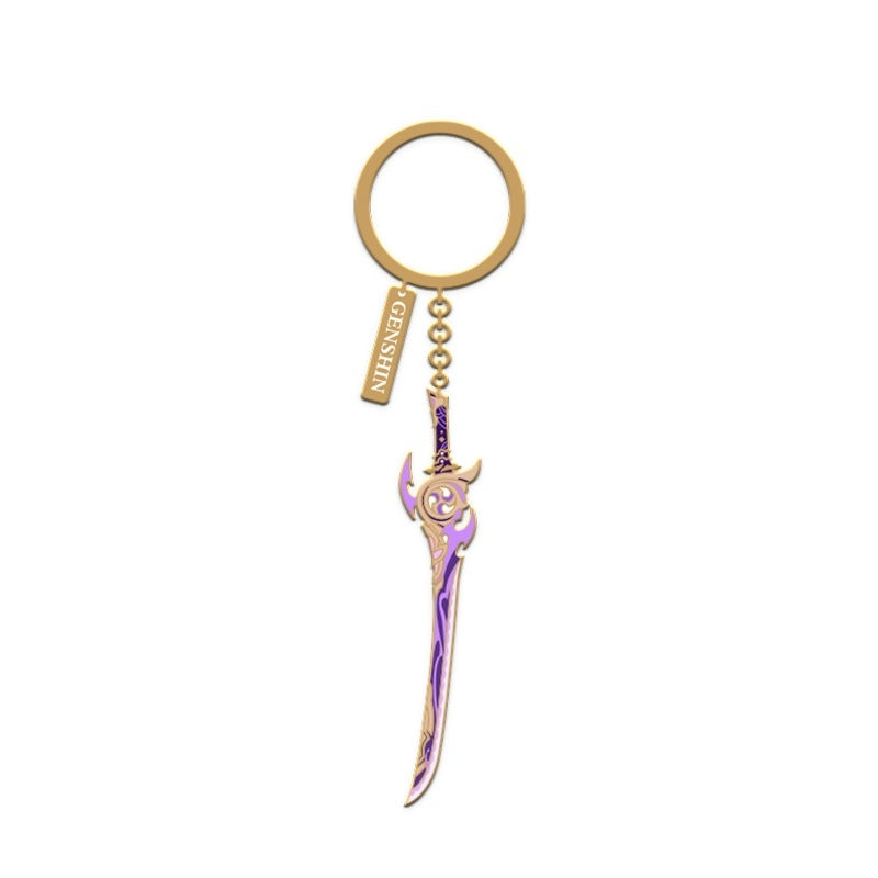 [Genshin Impact] Divine Weapon Metal Keychains / Mist Splitter Reforged