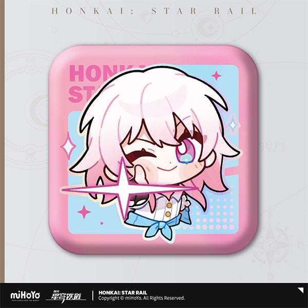 [Honkai: Star Rail] Pom-Pom's Exhibition Hall Square Button Badge / March 7th