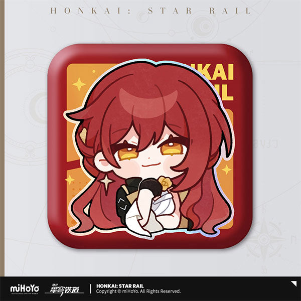 [Honkai: Star Rail] Pom-Pom's Exhibition Hall Square Button Badge / Himeko