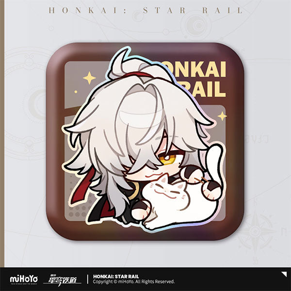 [Honkai: Star Rail] Pom-Pom's Exhibition Hall Square Button Badge / Jing Yuan