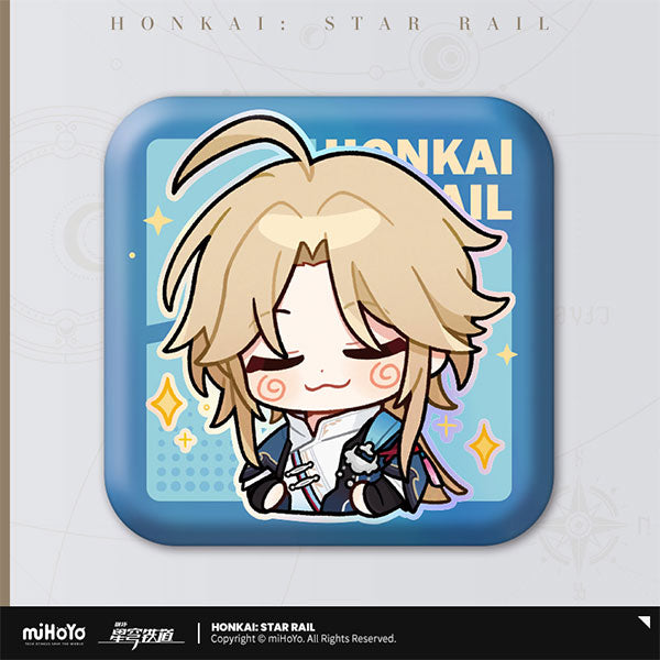 [Honkai: Star Rail] Pom-Pom's Exhibition Hall Square Button Badge / Yanqing