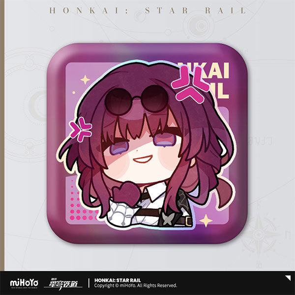 [Honkai: Star Rail] Pom-Pom's Exhibition Hall Square Button Badge / Kafka