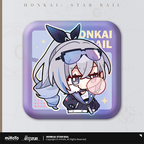 [Honkai: Star Rail] Pom-Pom's Exhibition Hall Square Button Badge / Silver Wolf