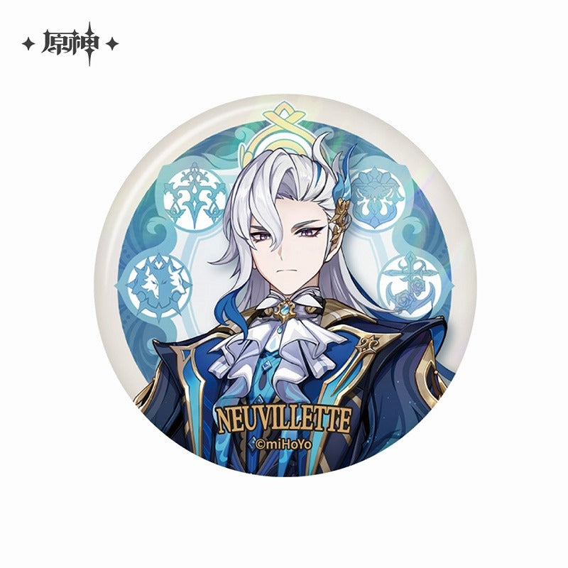 [Genshin Impact] Character Button Badge Fontaine Court / Neuvillette