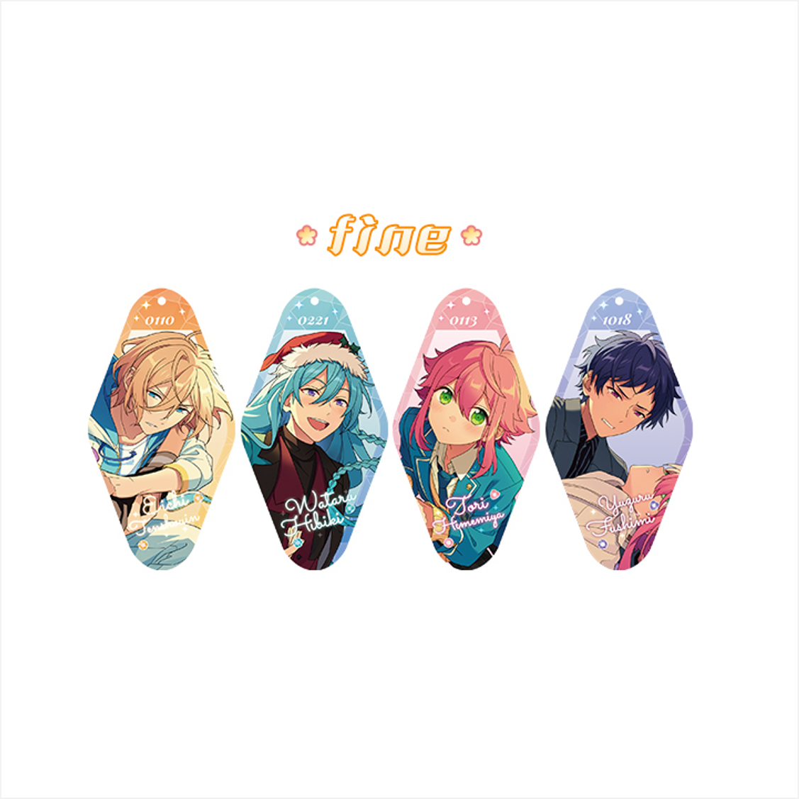 [Ensemble Stars] Hanaban Acrylic Strap Second Series / fine (Set of 4)