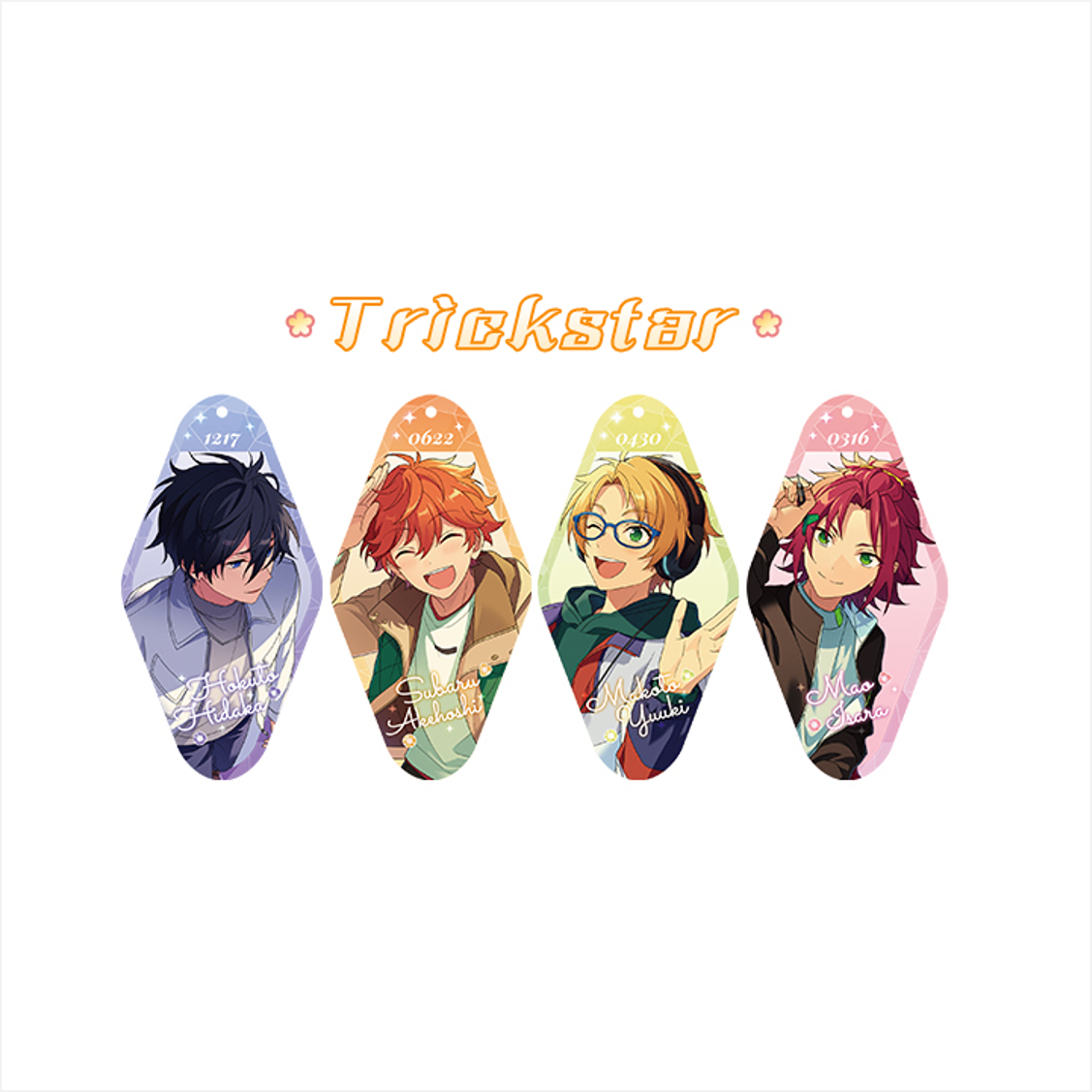 [Ensemble Stars] Hanaban Acrylic Strap Second Series / Trickstar (Set of 4)