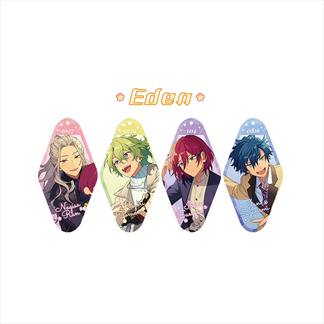 [Ensemble Stars] Hanaban Acrylic Strap Second Series / Eden (Set of 4)