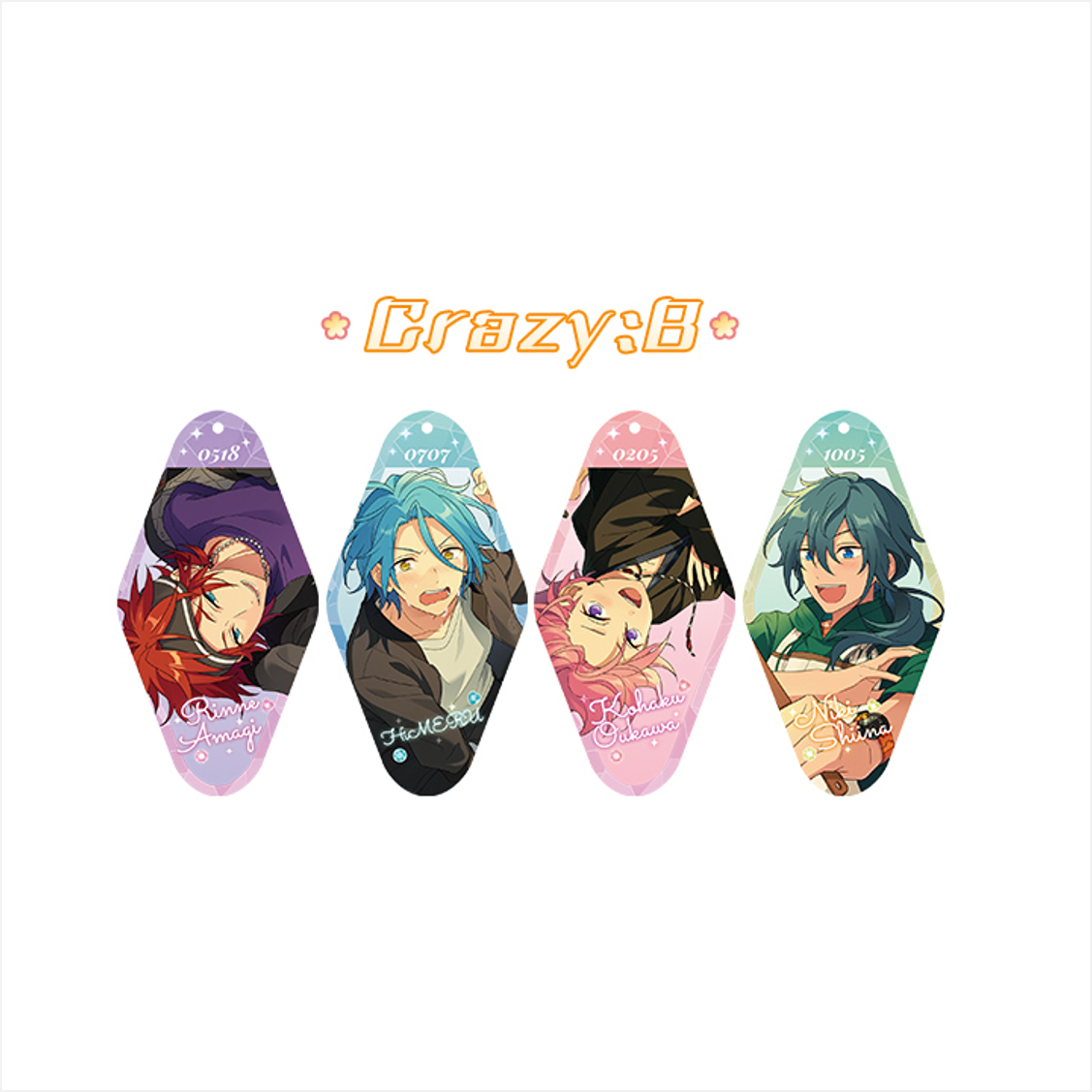 [Ensemble Stars] Hanaban Acrylic Strap Second Series / Crazy (Set of 4)