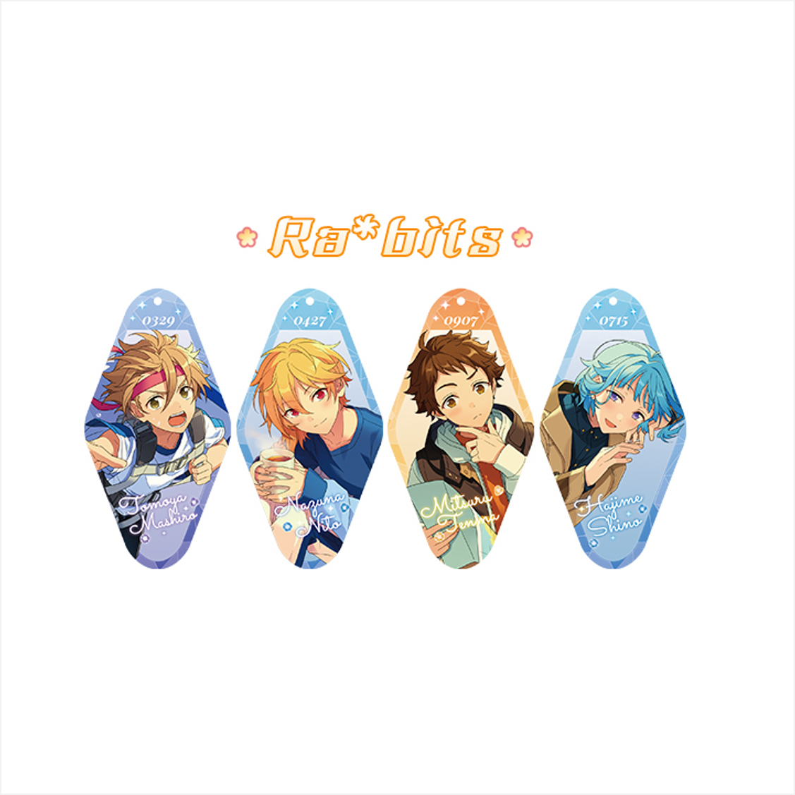 [Ensemble Stars] Hanaban Acrylic Strap Second Series / Ra*bits (Set of 4)