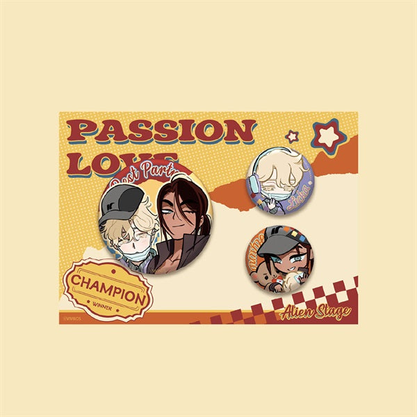 (Goods - Badge) Alien Stage Partner Series Can Badge Set Luka & Hyuna